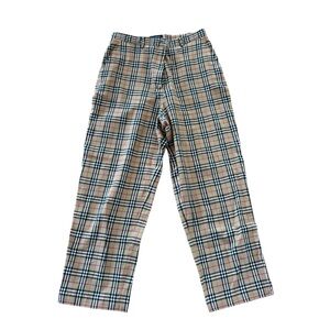 Burberry Beige Check Cotton GOLF Chinos women authentic